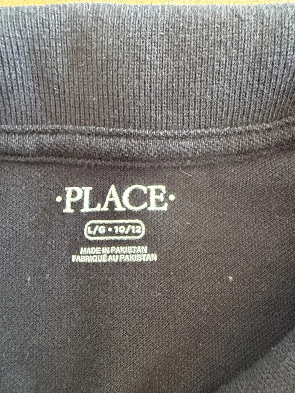 The Children's Place Black Polo Shirt - Short Sleeve Boys L 10/12